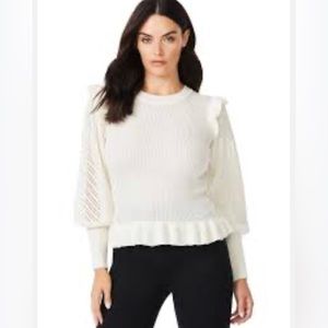 Sofia by Sofia Vergara pointelle sleeve sweater size large NWT